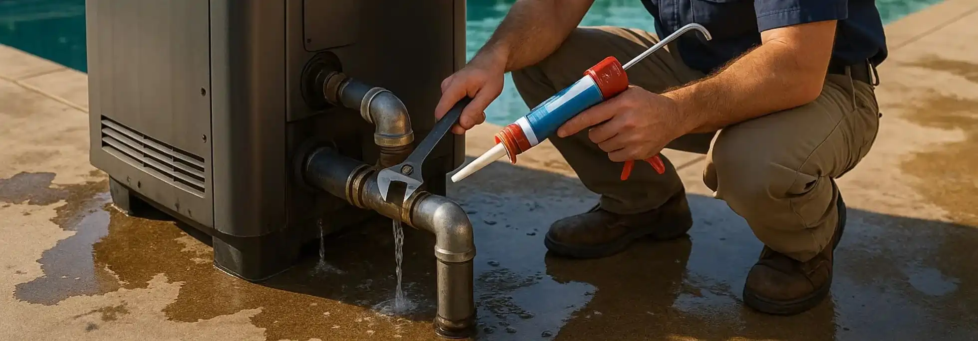  Pool Heater Leak Repair - HVAC Thorndale