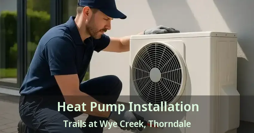 Heat Pump Installation Trails at Wye Creek, Thorndale - ON