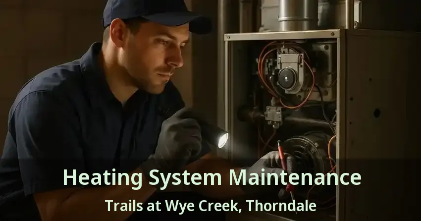 Heating System Maintenance Trails at Wye Creek, Thorndale - ON